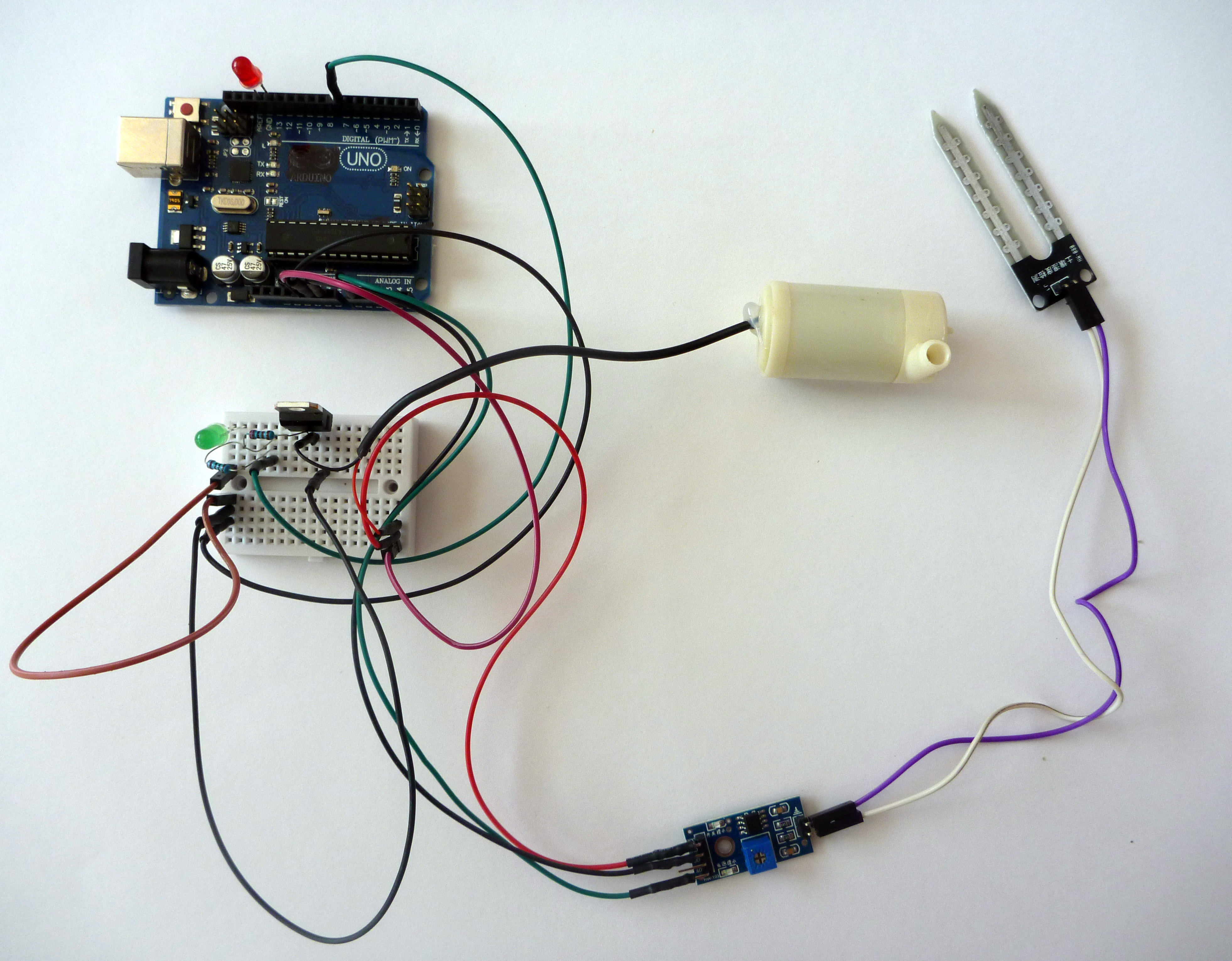 Vandingsanlæg med lille pumpe til Arduino UNO – Min Arduino